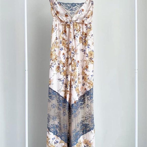 Free People | Love Letter Printed Onesie Sz Large - Picture 5 of 11